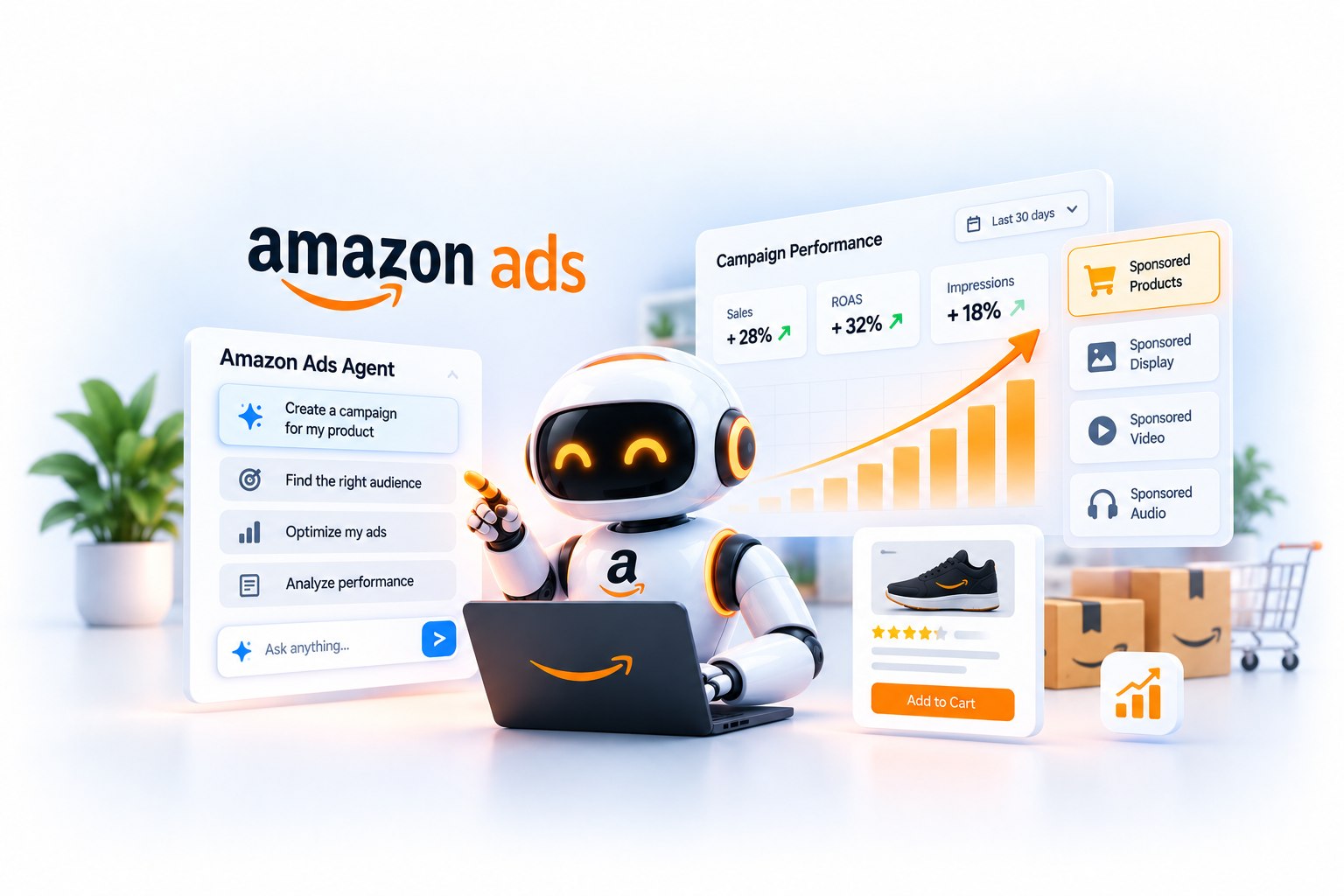 Amazon مدیریت تبلیغات را به AI Agent سپرد