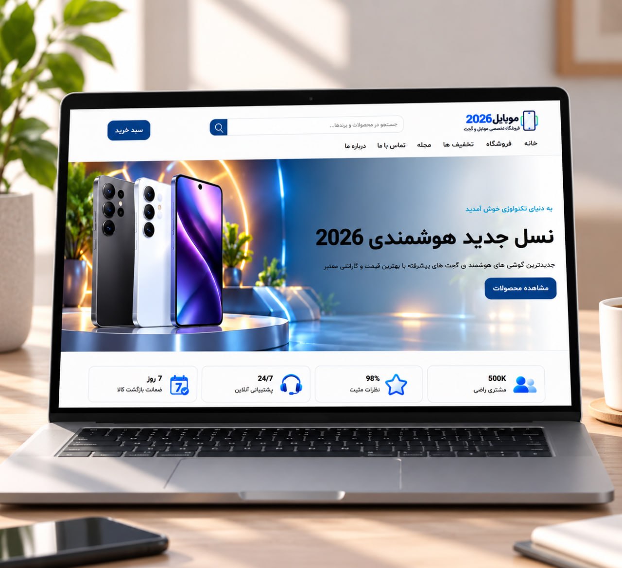 سایت فروشگاهی موبایل و گجت