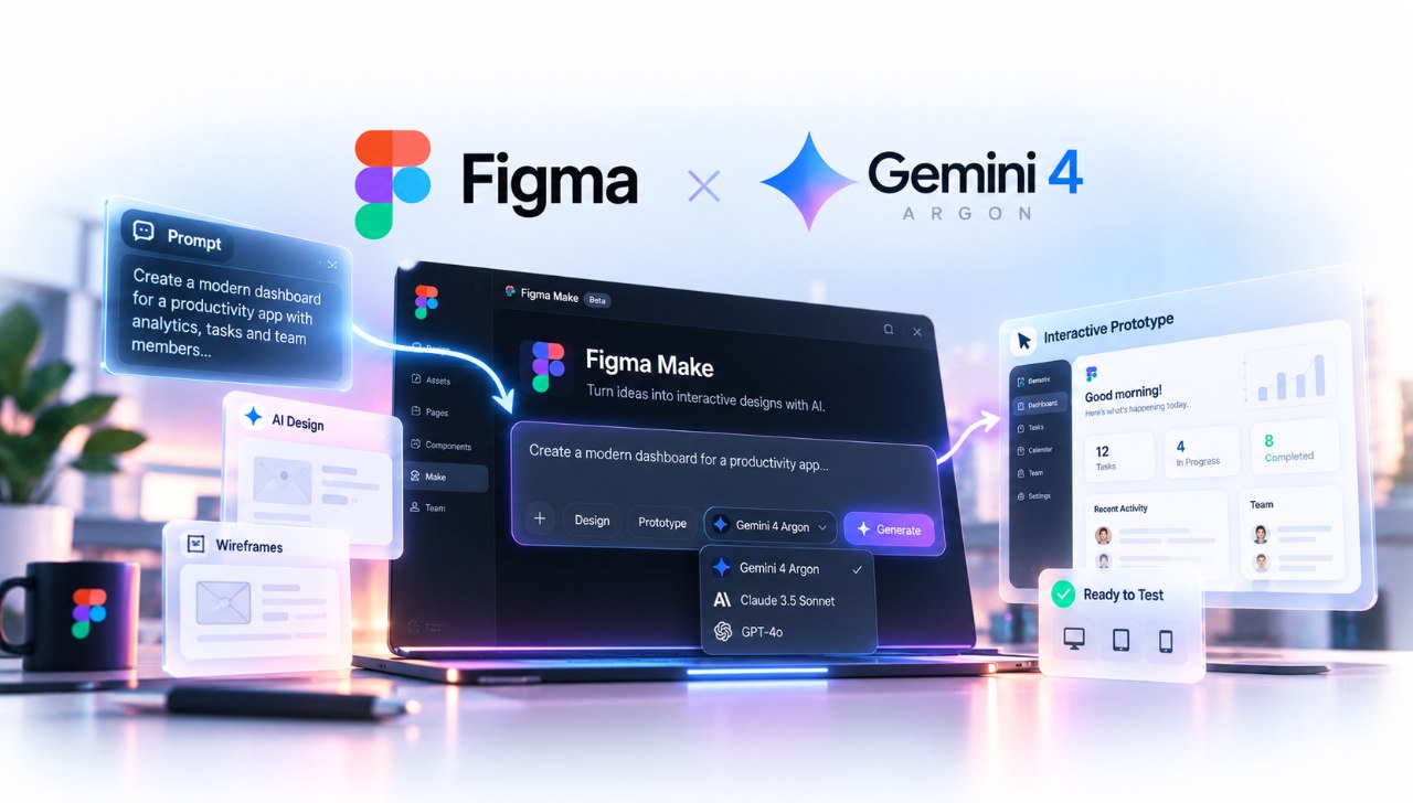 Figma مدل Gemini 4 را به ابزار طراحی خود اضافه کرد