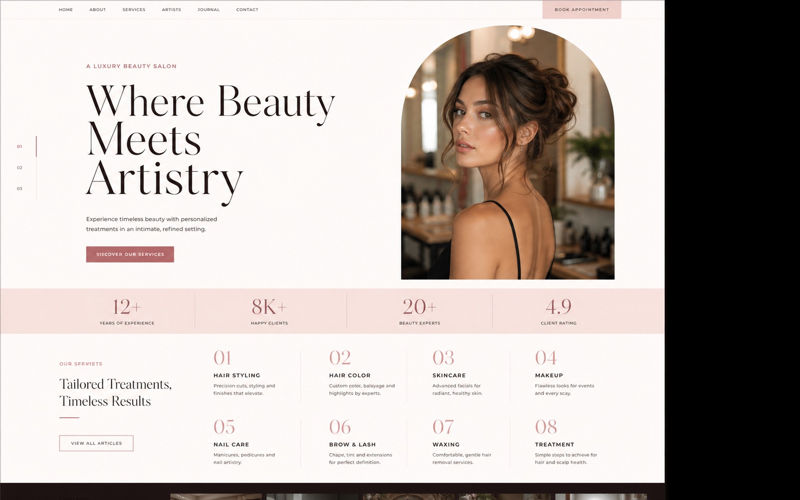 پیش‌نمایش قالب Company Beauty Salon 01