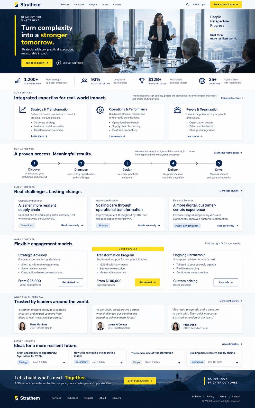 پیش‌نمایش قالب Company Consulting 02