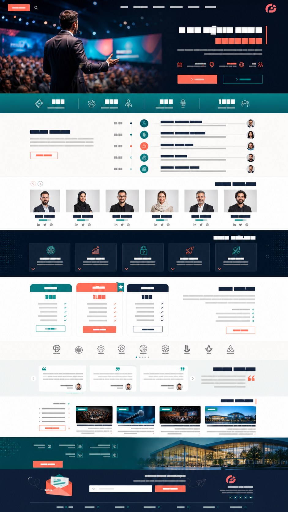 پیش‌نمایش قالب Events Conference 01