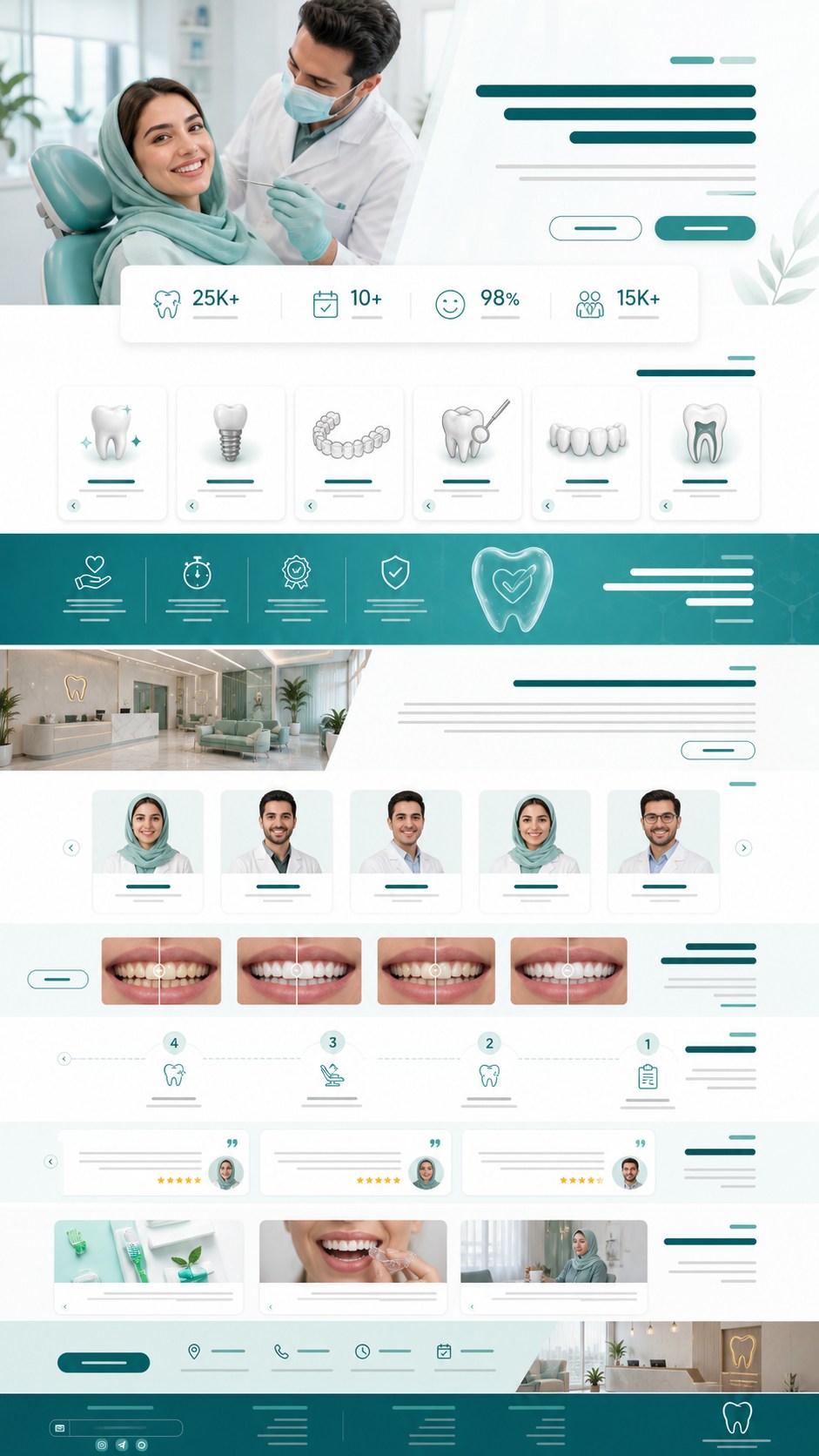 پیش‌نمایش قالب Medical Dentist 01