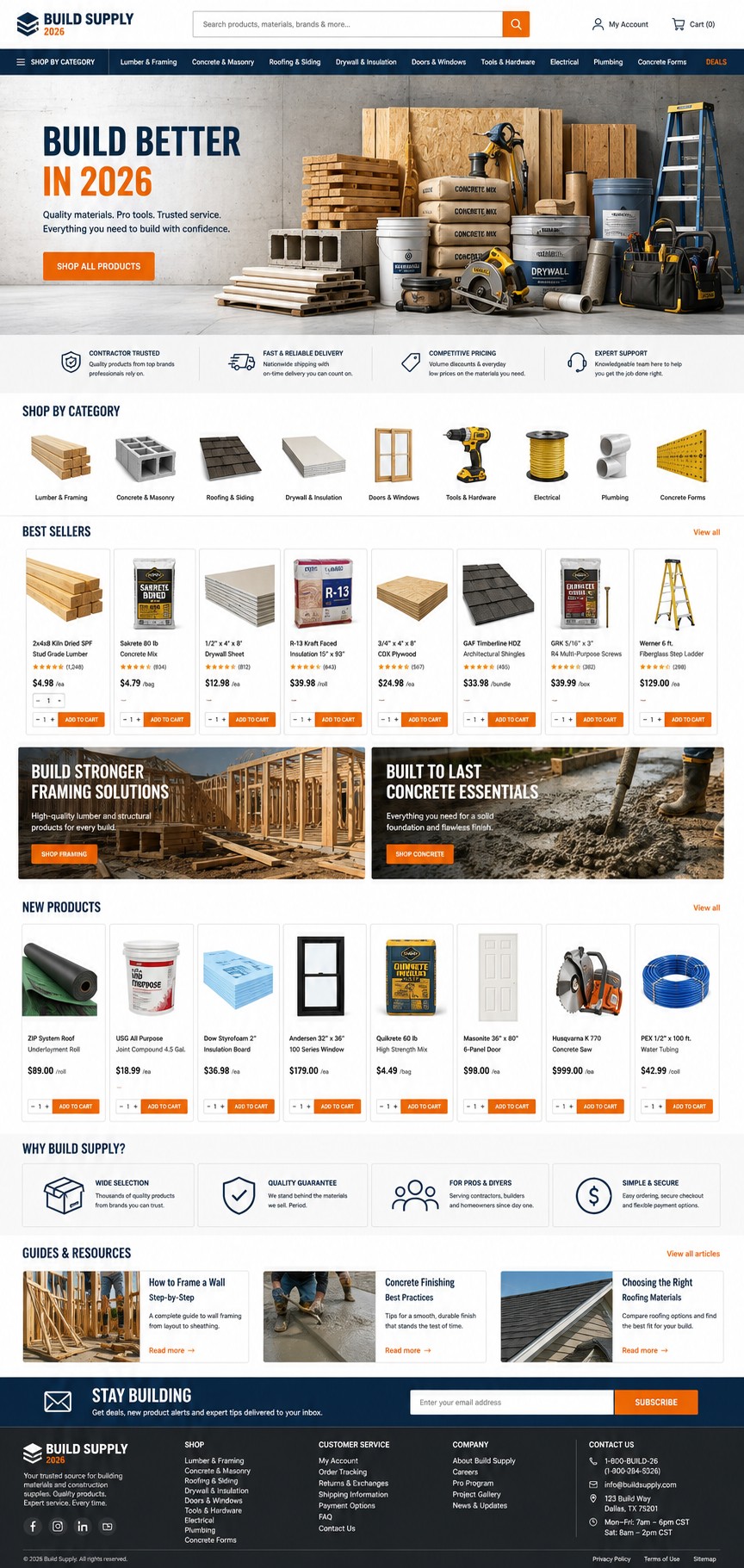 پیش‌نمایش قالب Onlineshop Building 01