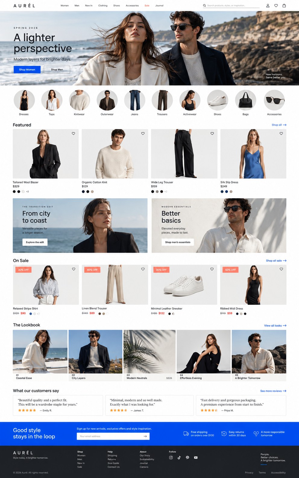 پیش‌نمایش قالب Onlineshop Clothing 02