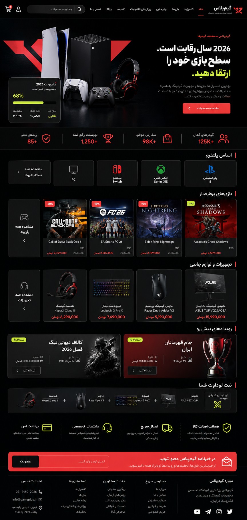 پیش‌نمایش قالب Onlineshop Game 01