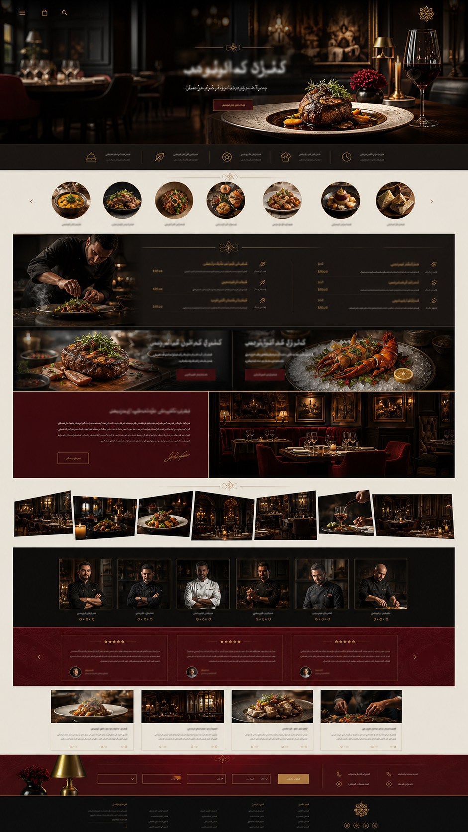 پیش‌نمایش قالب Restaurant Cafe 01