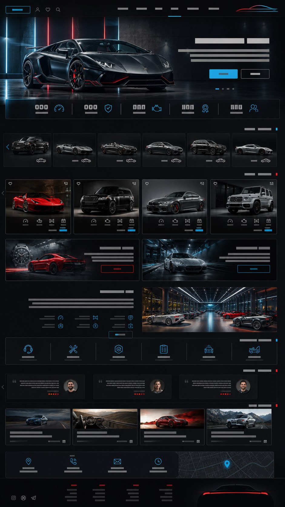 پیش‌نمایش قالب Transport Showroom 01